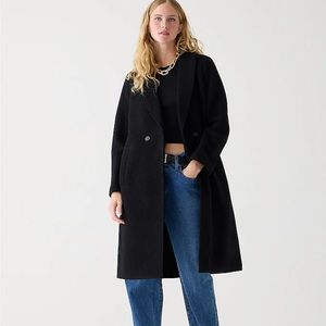 Black J Crew Daphne boiled wool coat size 6